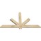Ekena Millwork Kennewick Rough Sawn Timber Gable Bracket, Douglas Fir, 60"W x 32"H x 2"D x 4"F, 13/12 Pitch GBW060X32X0204KEN00RDF - alternate 4